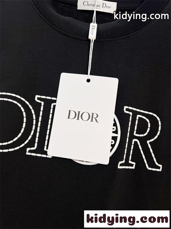 STONE ISLAND*DIOR ディオール コピー 注目商品 半袖Tシャツ ロゴ刺繍 ソフトコットン シンプル-4