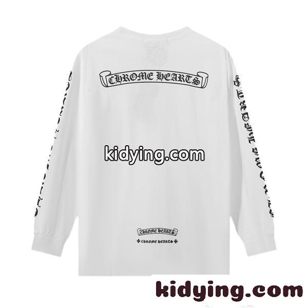 メンズ 長袖Tシャツ プリント 2026新作 存在感演出 人気 CHROME HEARTS クロムハーツ コピー-2