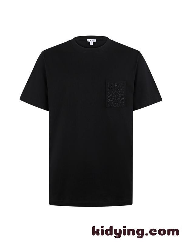 ロゴ型押し 大人に選ばれる 着回し抜群 人気加速中 LOEWE ロエベ コピー Tシャツ メンズ-1