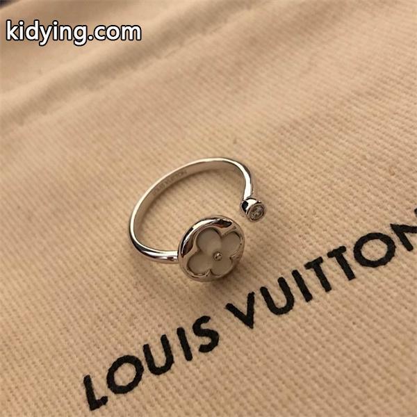 フラワーモチーフ シルバー ルイヴィトン LOUIS VUITTON コピー指輪 レディース エレガント-5