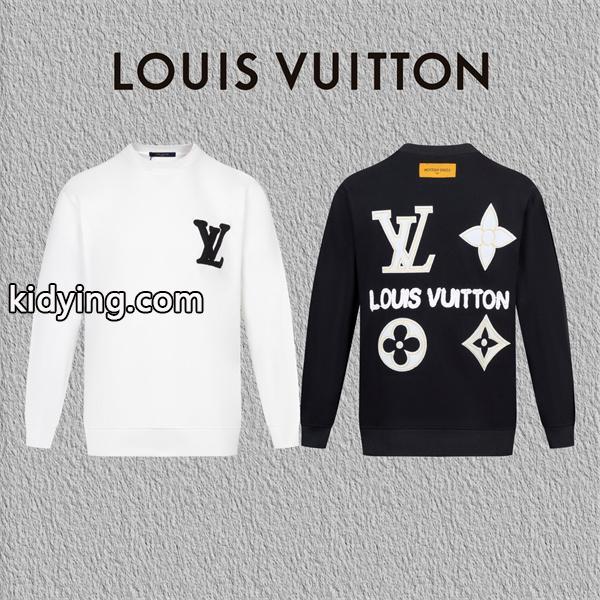 LOUIS VUITTON 偽物 スウェット 上質 洗練 ロゴデザイン クラシック 長袖 トレーナー ルイヴィトン-0