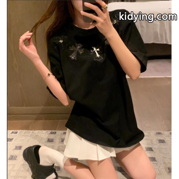 男女兼用 人気のブランドのアイテムこの夏最高に人気ブランド クロムハーツ CHROME HEARTS 半袖Tシャツ__ブランド コピー 激安(日本最大級)-0