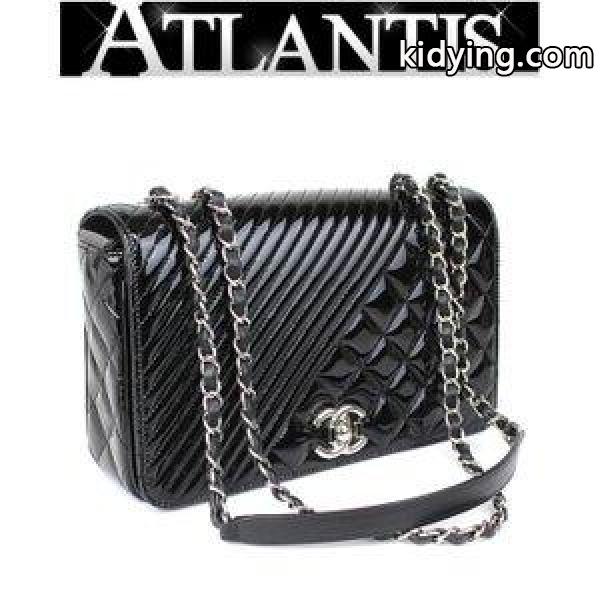 極美品  ボーイ マトラッセ ショルダーバッグ パテント 黒 :040702:atlantis - 通販ショッピング-0