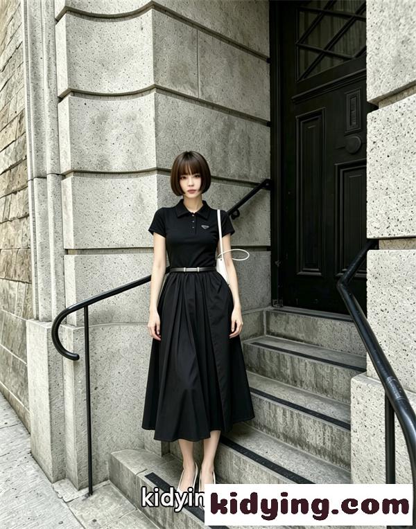 売れ筋 フレアワンピース エレガント 上品カジュアル PRADA プラダ コピー ワンピース スタイルアップ-5