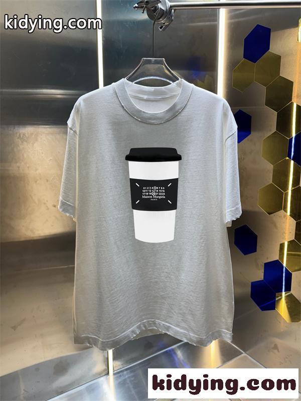 半袖Tシャツ ヴィンテージ調 個性プリント 夏 Maison Margiela メゾン マルジェラ コピー-4