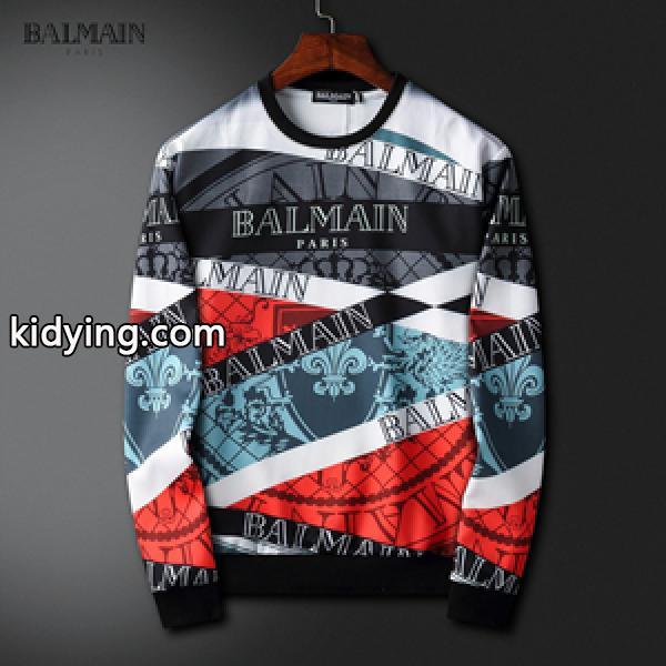秋冬に絶対使える限定的 BALMAIN バルマン 偽物 プルオーバーパーカー 超目玉 メンズファッション-0