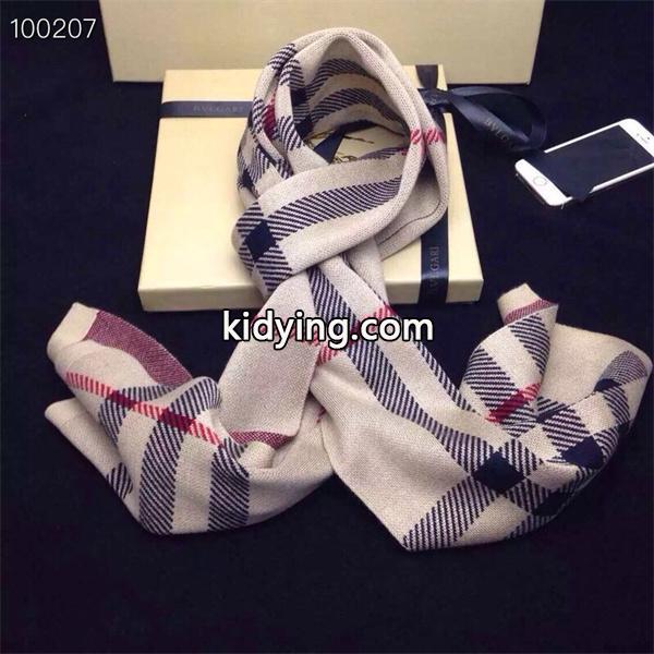 定番チェックデザイン ストール ネイビーカラー 防寒 BURBERRY バーバリー コピー-4