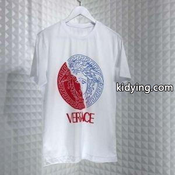 19SS海外直営 VERSACE ヴェルサーチ 半袖Tシャツ 2色可選 2018-19AW☆韓国の人気 NEW　新作_ヴェルサーチ VERSACE_ブランド コピー 激安(日本最大級)-1