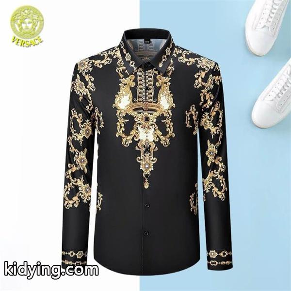 数量限定特売品 カジュアル2色可選 最落なし! 希少! VERSACE ヴェルサーチシャツコピー 激安(日本最大級)-0