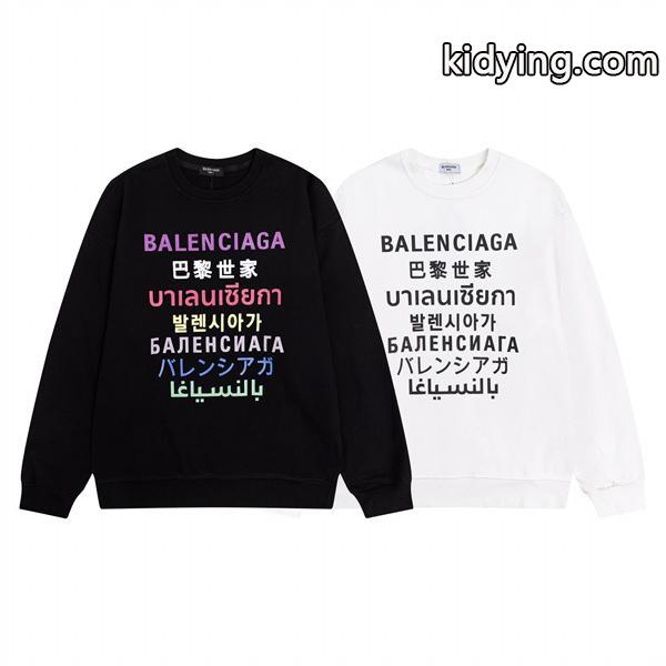 BALENCIAGA スーパーコピー パーカー カラフル ユニーク マルチロゴ インパクト バレンシアガ-0
