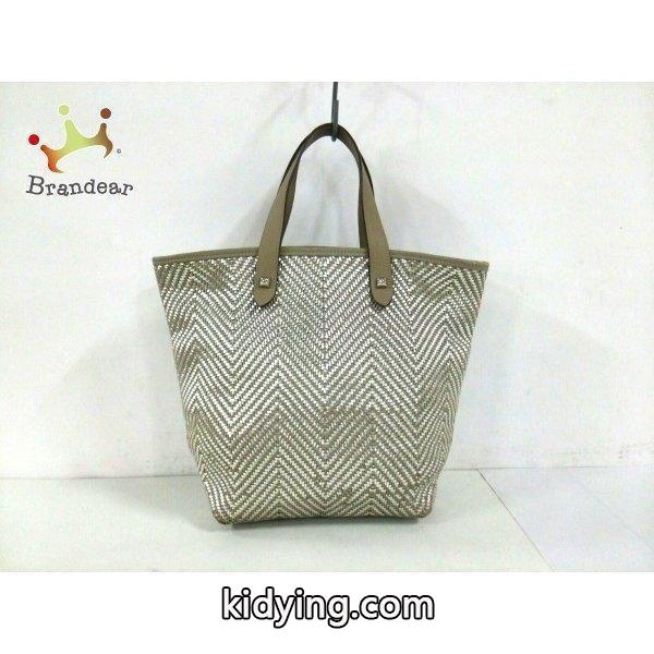エルメス HERMES トートバッグ チェンナイPM ベージュ×シルバー レザー×ポリエステル 値下げ 20180827 :27830062:ブランディア ヤフーショップ - 通販ショッピング-0