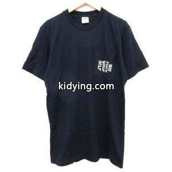 2020新品シュプリーム SUPREME 2017SS Tシャツ GO FUCK YOUR SELF ポケットT Tシャツ カットソー 刺繍 半袖 ネイビー 通販 ショッピング-0