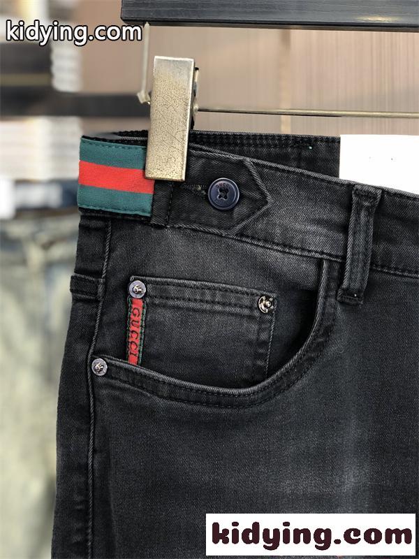 売れ筋好調 デニムパンツ GUCCI グッチ コピー バックポケット スタイリッシュ ファッション-4