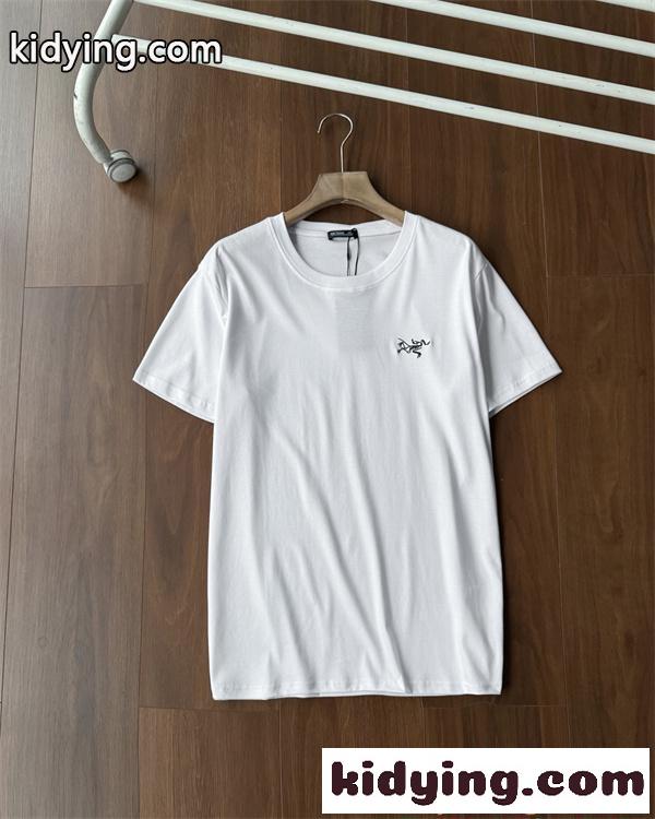 ホワイト ブラックアークテリクス コピー ARCTERYX ミニマル 半袖Tシャツ シンプル 上品 軽量 快適-3