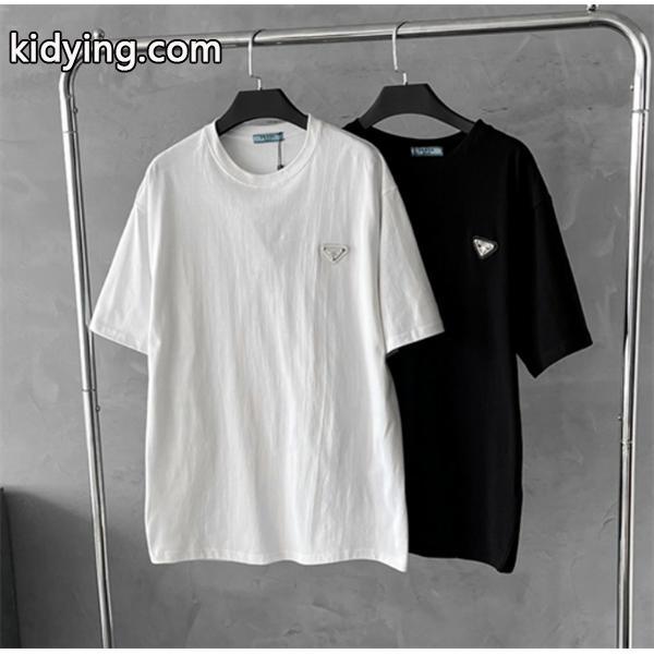PRADA プラダ 半袖Tシャツ 2色可選 春夏のトレンドアイテム 今年もトレンド_半袖Tシャツ_メンズファッション_スーパーコピーブランド激安通販 専門店-0
