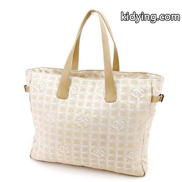 Chanel バッグ トートバッグ ニュートラベルライン トートTGM ベージュ シルバー レディース メンズ 中古 Bag :T2226:ブランドデポTOKYO - 通販ショッピング-0