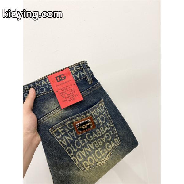 Dolce & Gabbana 激安 2025新作 ストレッチデニム メンズ ジーンズ 上質ウォッシュ加工 カジュアルパンツ-2
