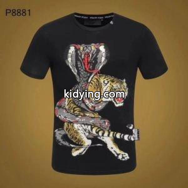 Tシャツ/ティーシャツ2色可選 春夏2019年の最新アイテムフィリッププレイン大人買いする方も多い PHILIPP PLEIN_フィリッププレイン PHILIPP PLEIN_ブランド コピー 激安(日本最大級)-1