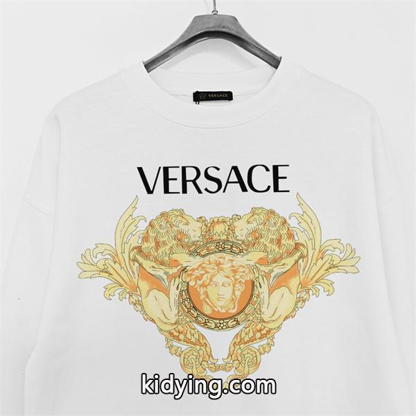 2026新作新作 ホワイトスウェット 高級感 トレンド VERSACE ヴェルサーチ コピー-3
