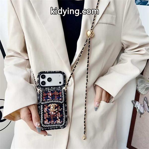 シャネルCHANEL激安ゴールドロックカードポケット付きiPhoneケース-1
