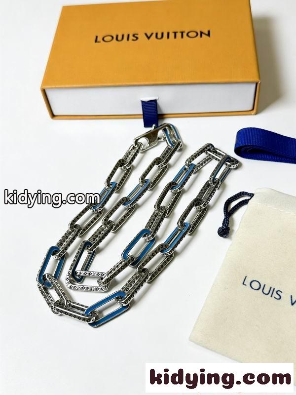 ネックレス ブルーアクセント LOUIS VUITTON ルイヴィトン スーパーコピー ステンレス仕様 個性派-3