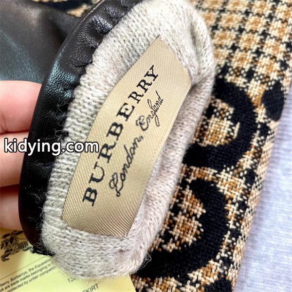 上質仕立て ブラック レザー グローブ なめらか手触り 大人 BURBERRY バーバリー 偽物-7