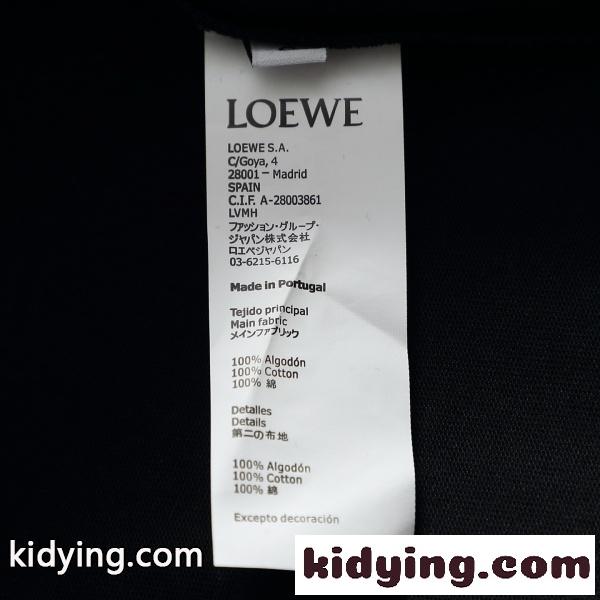 2026新作 LOEWE コピー ロエベ アナグラムロゴ 半袖Tシャツ メンズ クルーネック ブラック ミニマル カジュアル 上質感-6