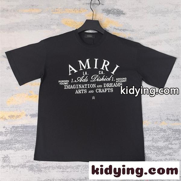 AMIRI グラフィック 半袖Tシャツ アミリ コピー メンズ カジュアル ストリート ファッション-0