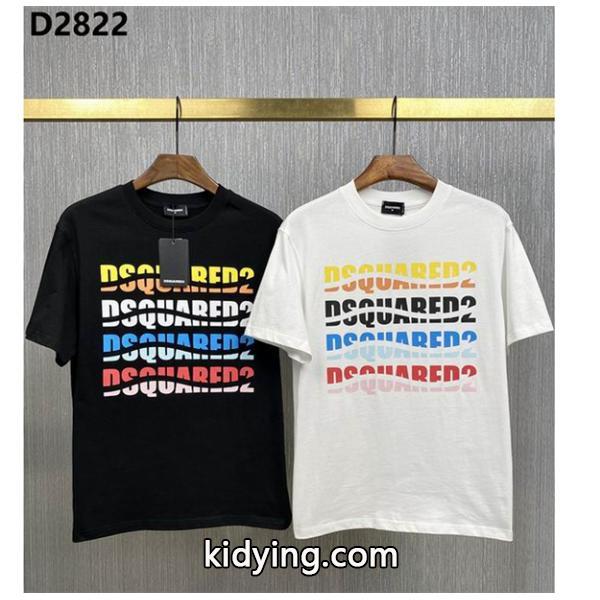 爆買い定番人気DSQUARED2ディースクエアード人気コピーのメンズクルーネック半袖Ｔシャツ激安通販品-0