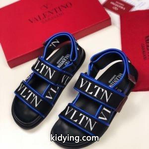 ヴァレンティノ サンダル レディース 今季で一番入手困難の限定アイテム コピー VALENTINO VLTN ブルー ブラック 最低価格-1