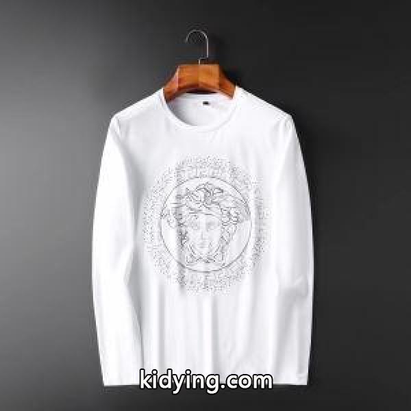 2019秋冬におしゃれな着こなし ヴェルサーチ VERSACE 長袖Tシャツ 2色可選 簡単にトレンド感のある_ヴェルサーチ VERSACE_ブランド コピー 激安(日本最大級)-1