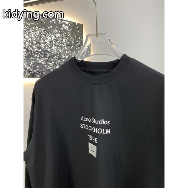希少デザイン 安心 ブラック ロングTシャツ ベーシック ACNE STUDIOS アクネ ストゥディオズ コピー-3