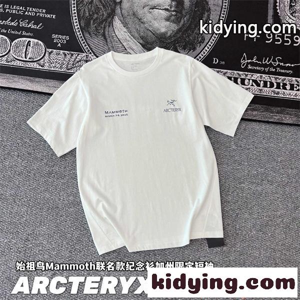 アークテリクス コピー プリント Tシャツ ARCTERYX ホワイト 半袖 シンプル カジュアル 軽やか-0