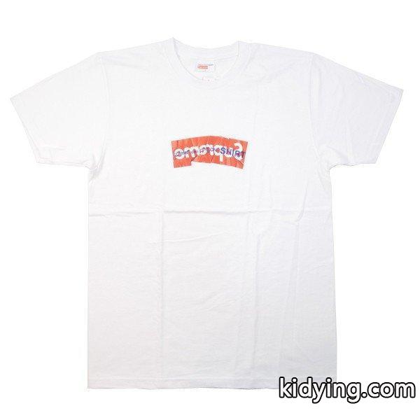 シュプリーム SUPREME ×COMME des GARCONS SHIRT 17SS Box Logo Tee BOXロゴTシャツ 白 新品 通販 ショッピング-0
