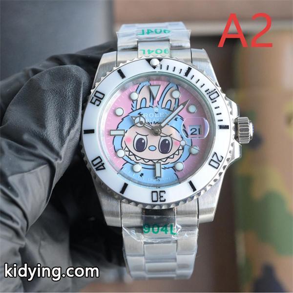 マルチキャラ可愛デザイン ROLEX ロレックスコピー 時計 904L精鋼ケース 機械式自動巻き 高品質-1