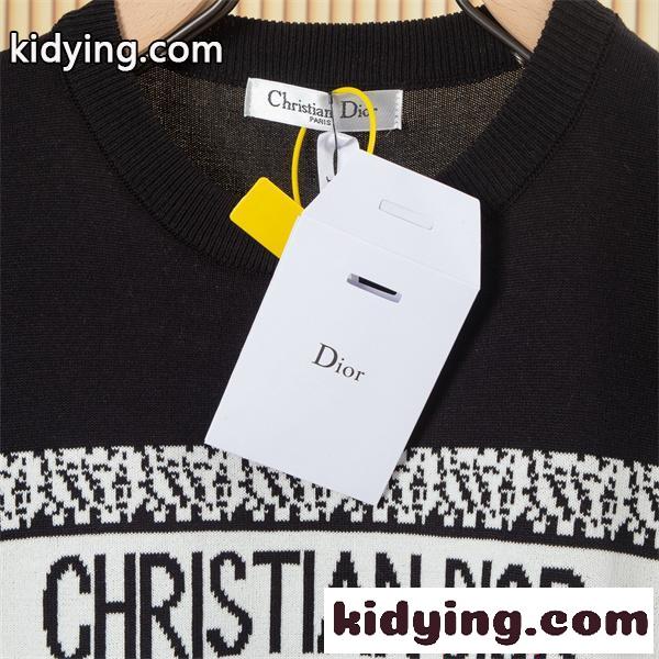 売れ筋急騰 ブラック シンプル洗練 カジュアル DIOR ディオール コピー 半袖Tシャツ-3