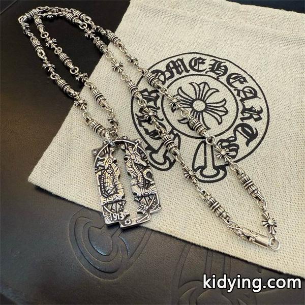 CHROME HEARTS クロムハーツ コピー 新登場 ゴシック調クロスネックレス 重厚 話題沸騰-6