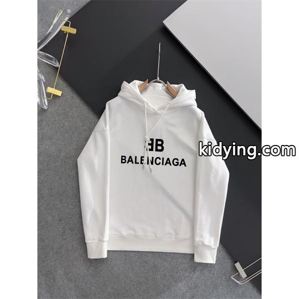BALENCIAGA スーパーコピー パーカー ンプルロゴデザイン コットン フーディ ストリート カジュアル バレンシアガ-0