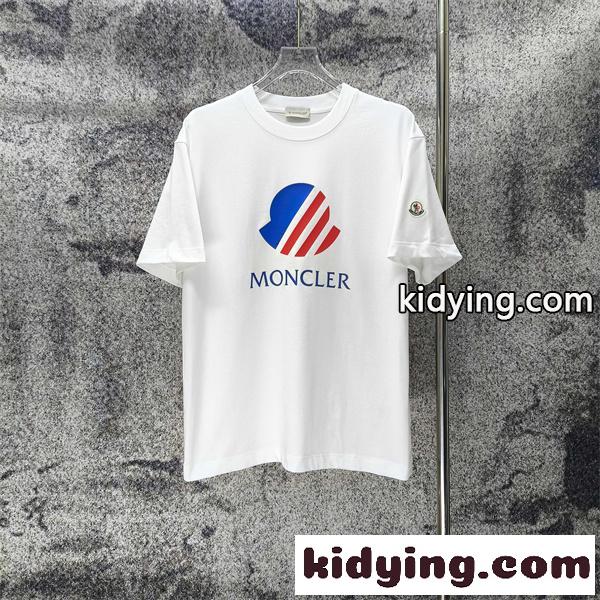 MONCLER モンクレール コピー 半袖Tシャツ フロントプリント アイコンデザイン 軽快カジュアル-3