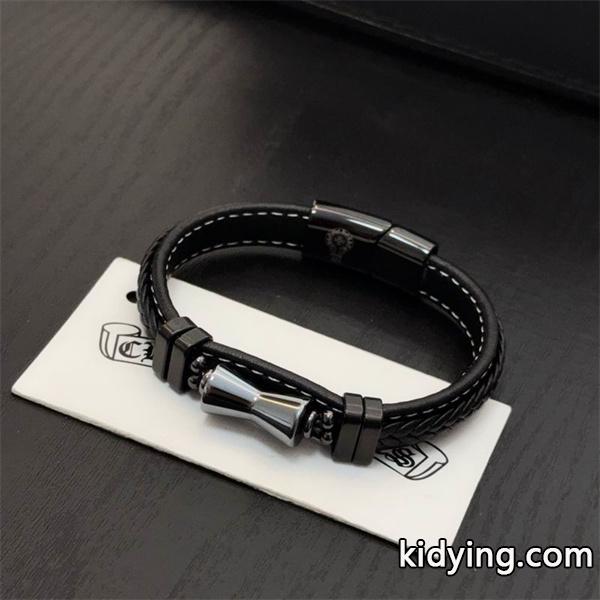 新登場 人気 CHROME HEARTS クロムハーツ コピー シルバーモチー フブレスレット 定番-7