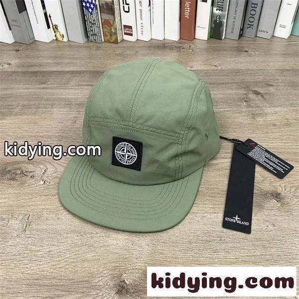 大人気 ナイロン STONE ISLAND コピー ストーンアイランド キャップ オレンジ ロゴパッチ 軽やかスタイル-3