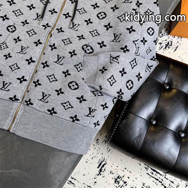 視線惹き付け 総柄 ジップパーカー 存在感 上品 LOUIS VUITTON ルイヴィトン コピー-5
