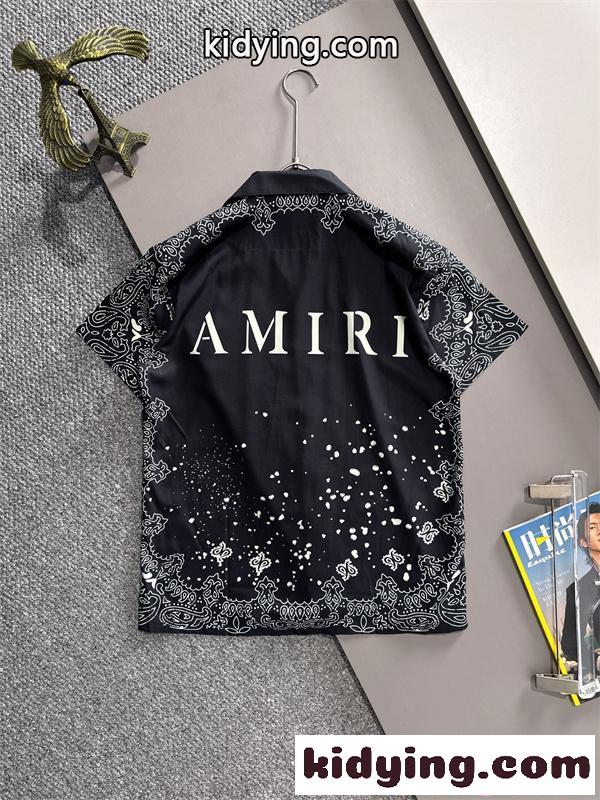AMIRI セットアップ シャツ ハーフパンツ モード系 軽量 夏コーデ アミリ スーパーコピー 2026新作-5
