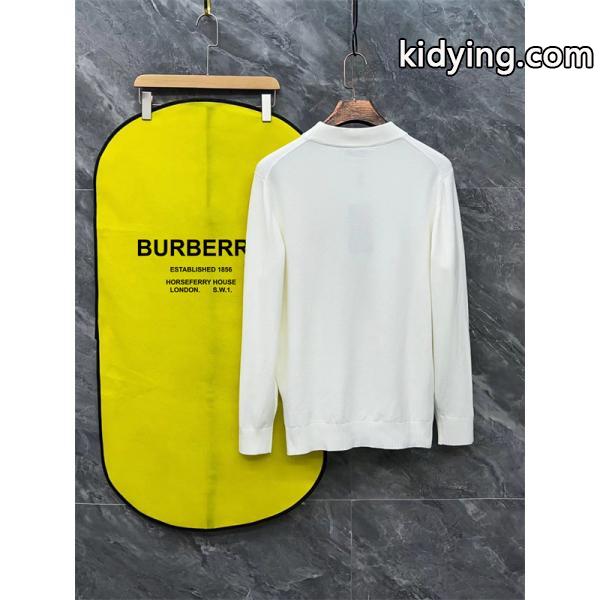 ロゴレタリング ホワイト / ブラック ユニセックス ファッショナブル バーバリー BURBERRY 偽物 ニット-2