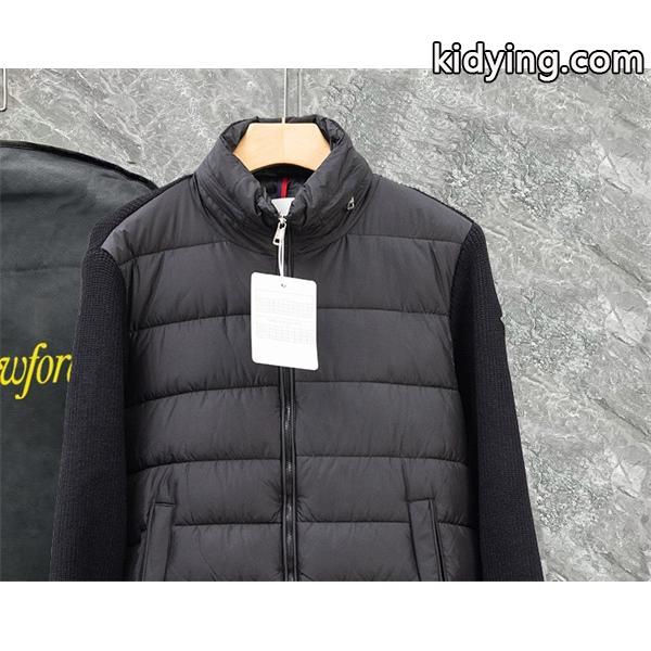 グレー × ニット切替 スタイリッシュ軽量モデル 秋冬万能 MONCLER モンクレール スーパーコピー ダウンジャケット-3