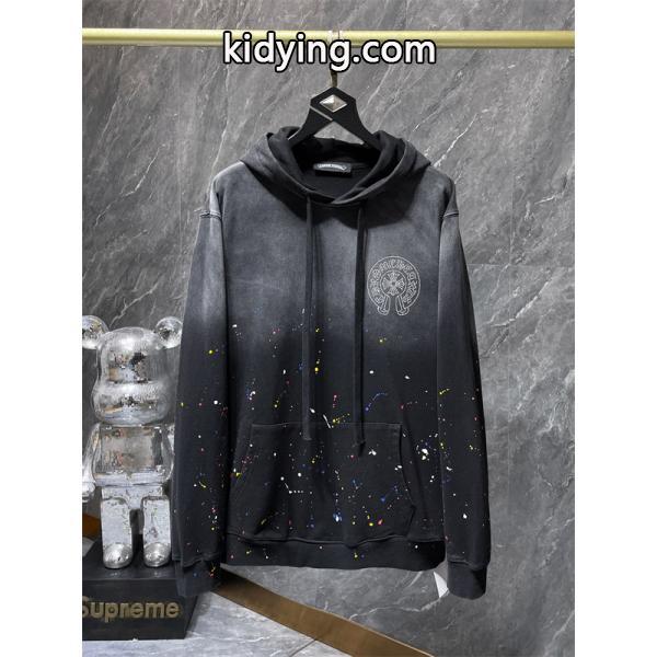 話題 暖か 円形ロゴ トレンド 秋冬定番人気 クロムハーツ コピー Chrome Hearts パーカー-1