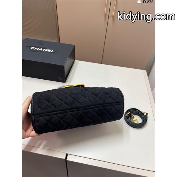 CHANEL シャネル 偽物 2025秋冬 クラシック モード ブラック 人気 エレガント ハンドバッグ-2