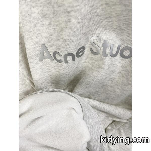 ACNE STUDIOS アクネ ストゥディオズ コピー シンプル ブラック ロゴ パーカー カジュアル-6
