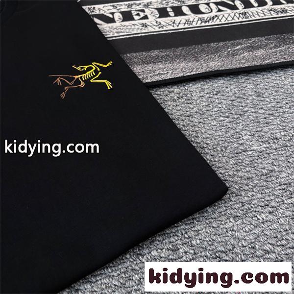 ARCTERYX Tシャツ ブラック 半袖 アークテリクス コピー ミニ刺繍 シンプルスポーツ ストリート-5