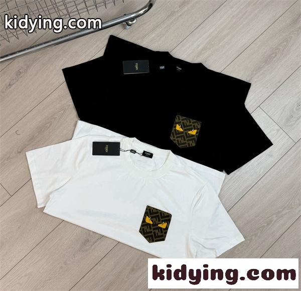 ハイエンドファッション トレンドコレクション ユニセックス FENDI フェンディ コピー 半袖Tシャツ-0